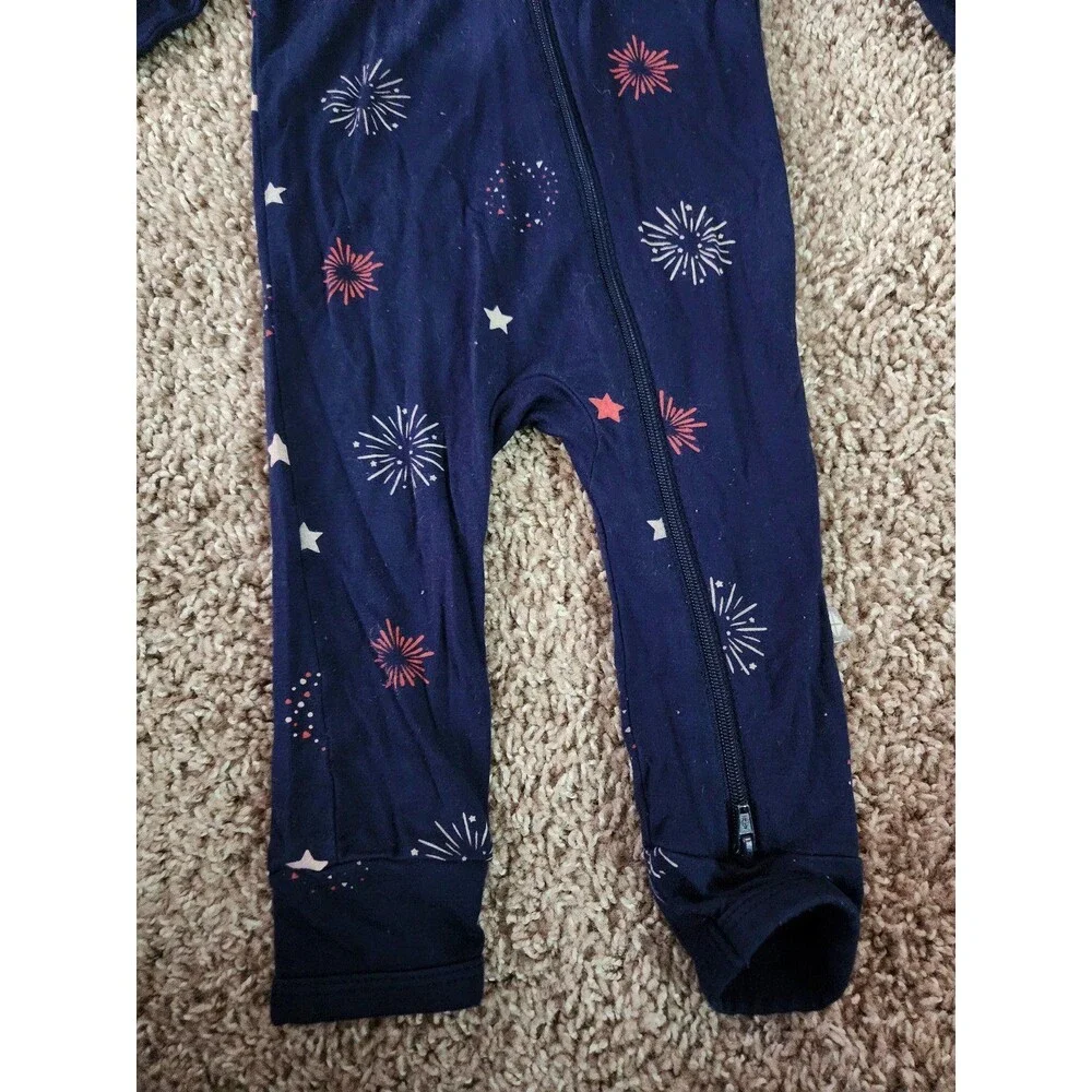 Kyte 4 th of july romper footie size 0-3M